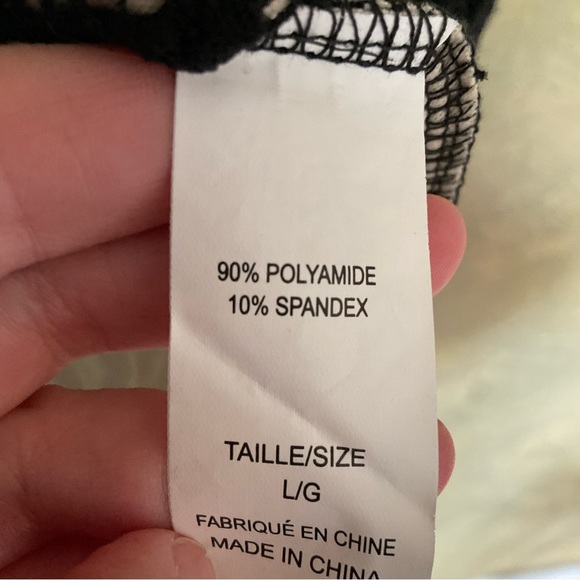 Another Story Lace Overlay Hi-lo Long Sleeve Peplum Top - Picture 6 of 8